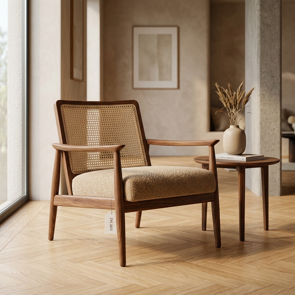 Gray armchair